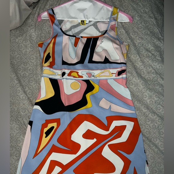 Emilio Pucci Multicolor Abstract Dress